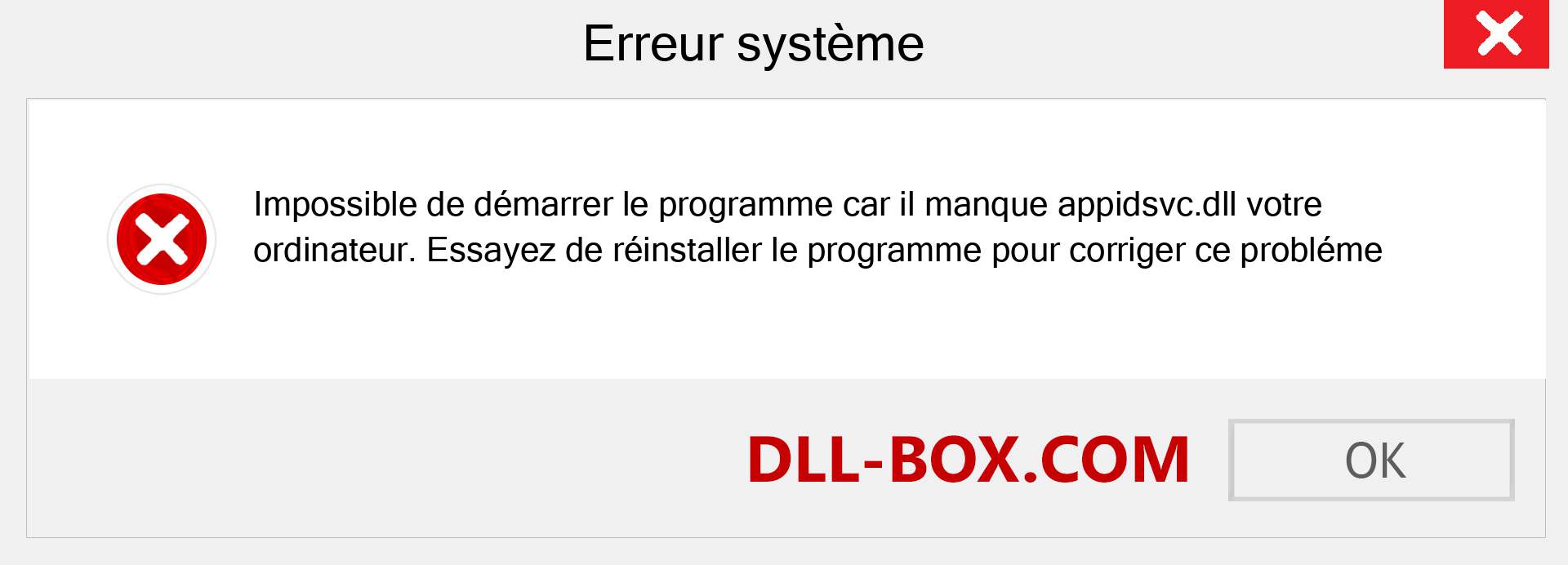 Le fichier appidsvc.dll est manquant ?. Télécharger pour Windows 7, 8, 10 - Correction de l'erreur manquante appidsvc dll sur Windows, photos, images